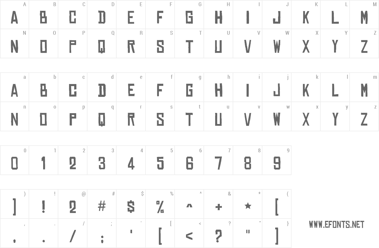 Font Chinese Rocks preview